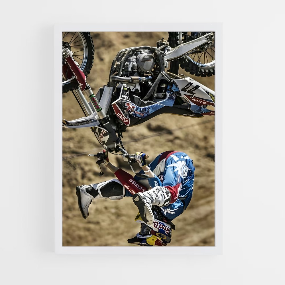 Poster Saut Élyséen – affiche Motocross freestyle (vue 3)
